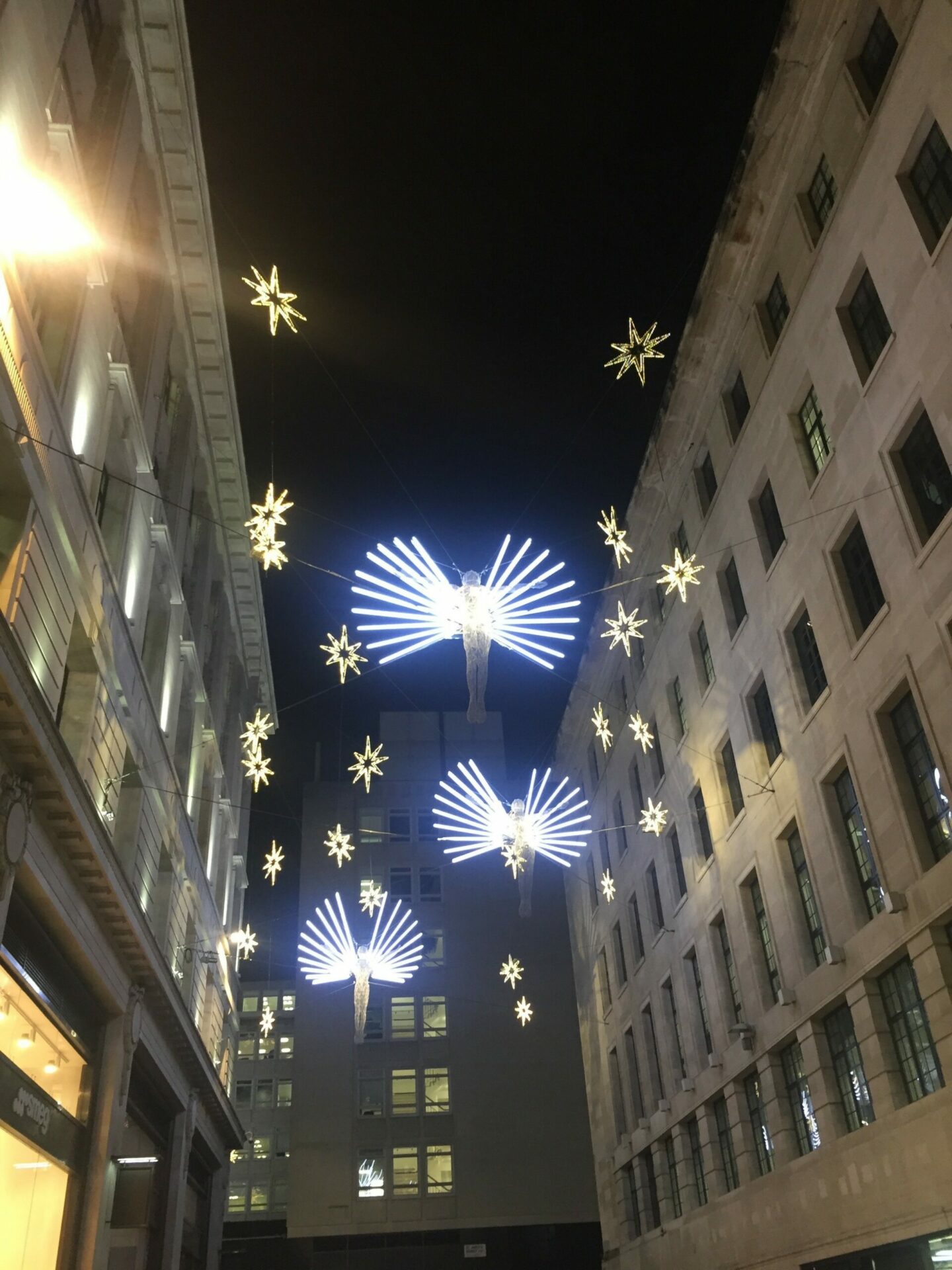 Christmas decorations near the event, Pall Mall, London.