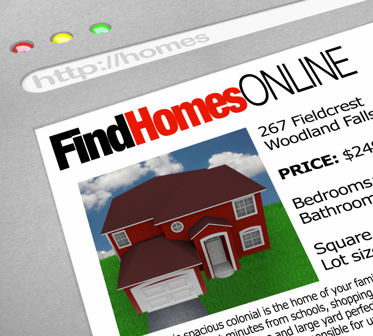 Find Homes Online – Web Screen