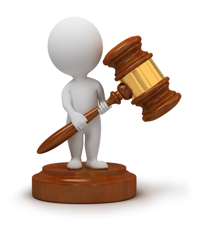 3d small people – auction hammer